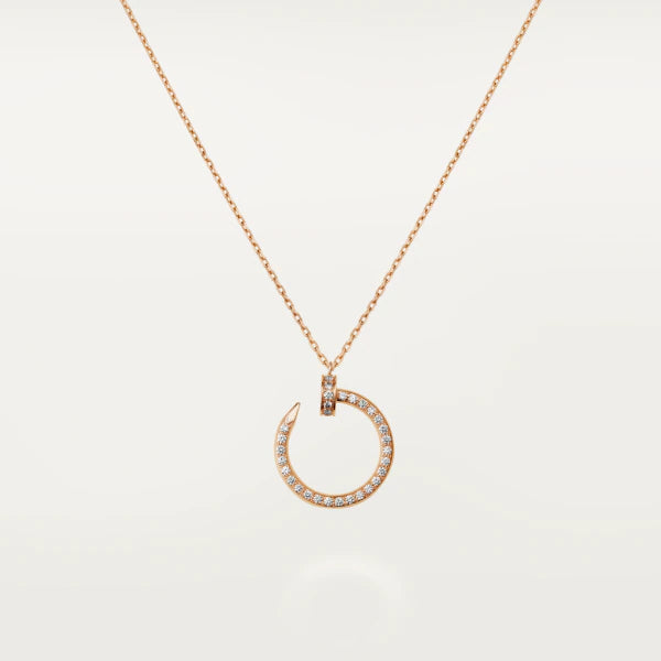 [CiCi]JUSTE NECKLACE PINK GOLD DIAMONDS