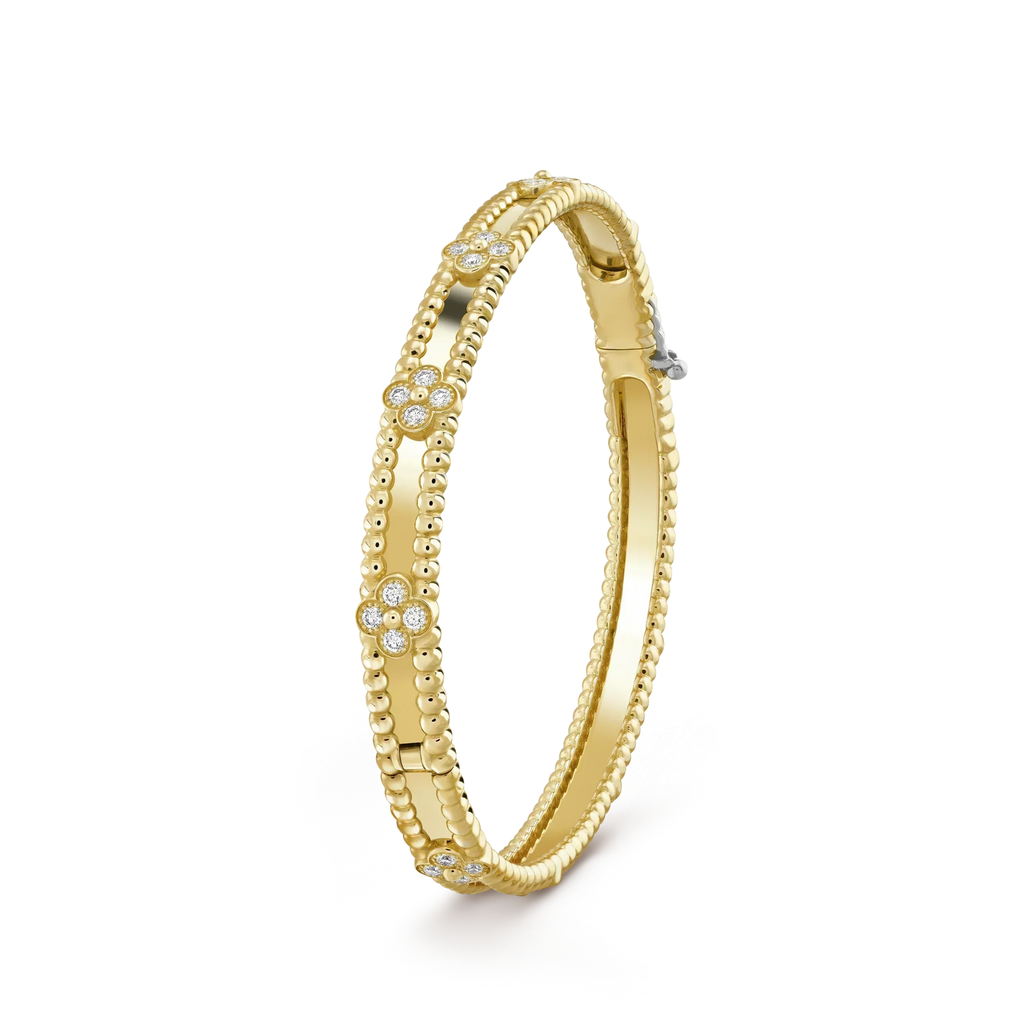 [CiCi]CLOVER BRACELET 4MM DIAMONDS