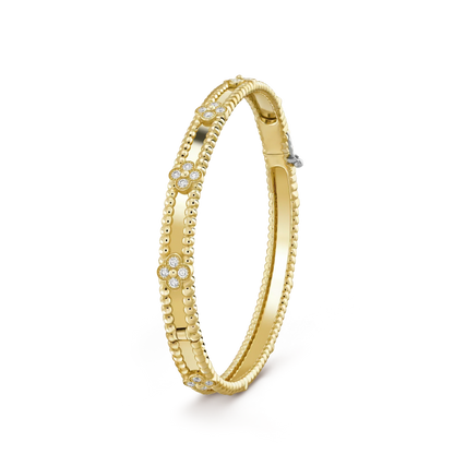 [CiCi]CLOVER BRACELET 4MM DIAMONDS