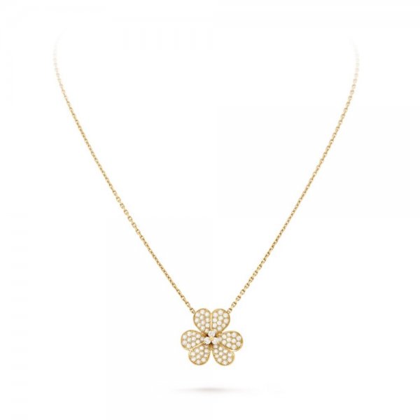 [CiCi]FLOWER DIAMOND NECKLACE