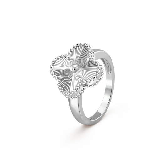 [CiCi]CLOVER SILVER RING
