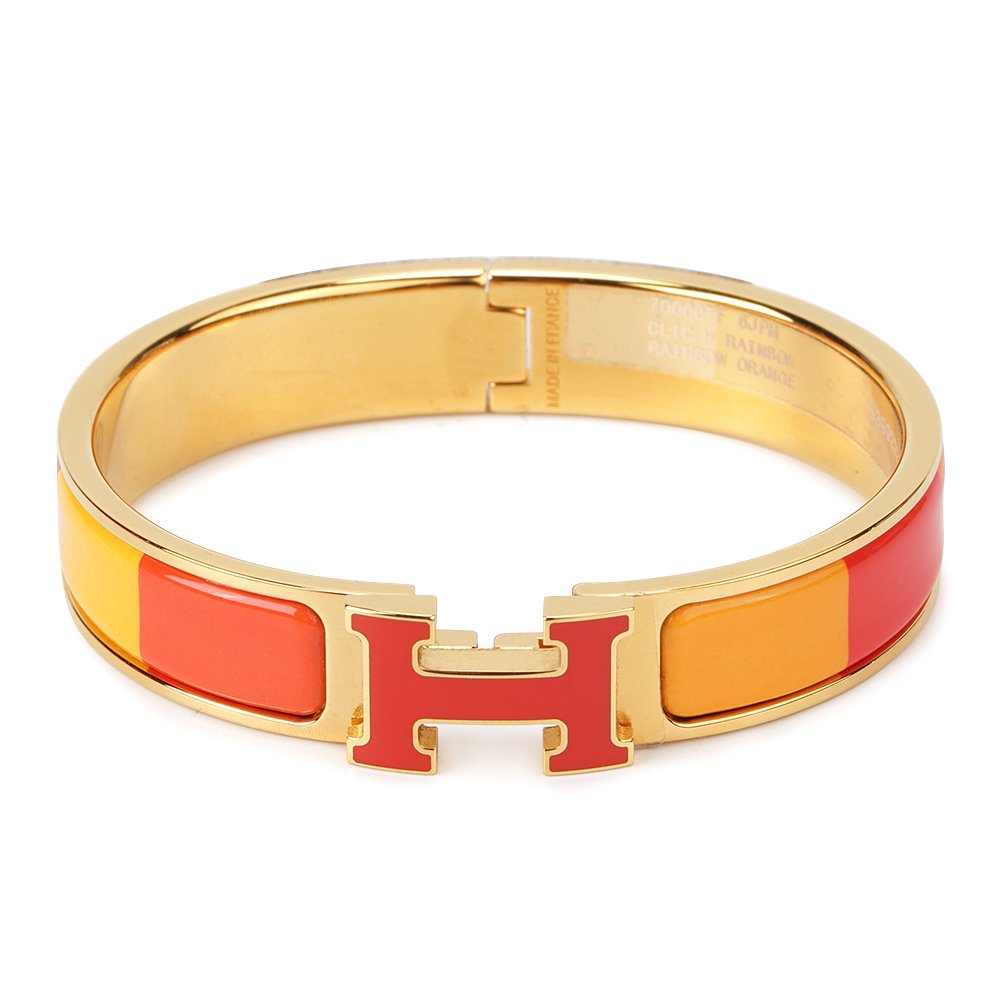 [CiCi]H BRACELET ORANGE RAINBOW CERAMIC
