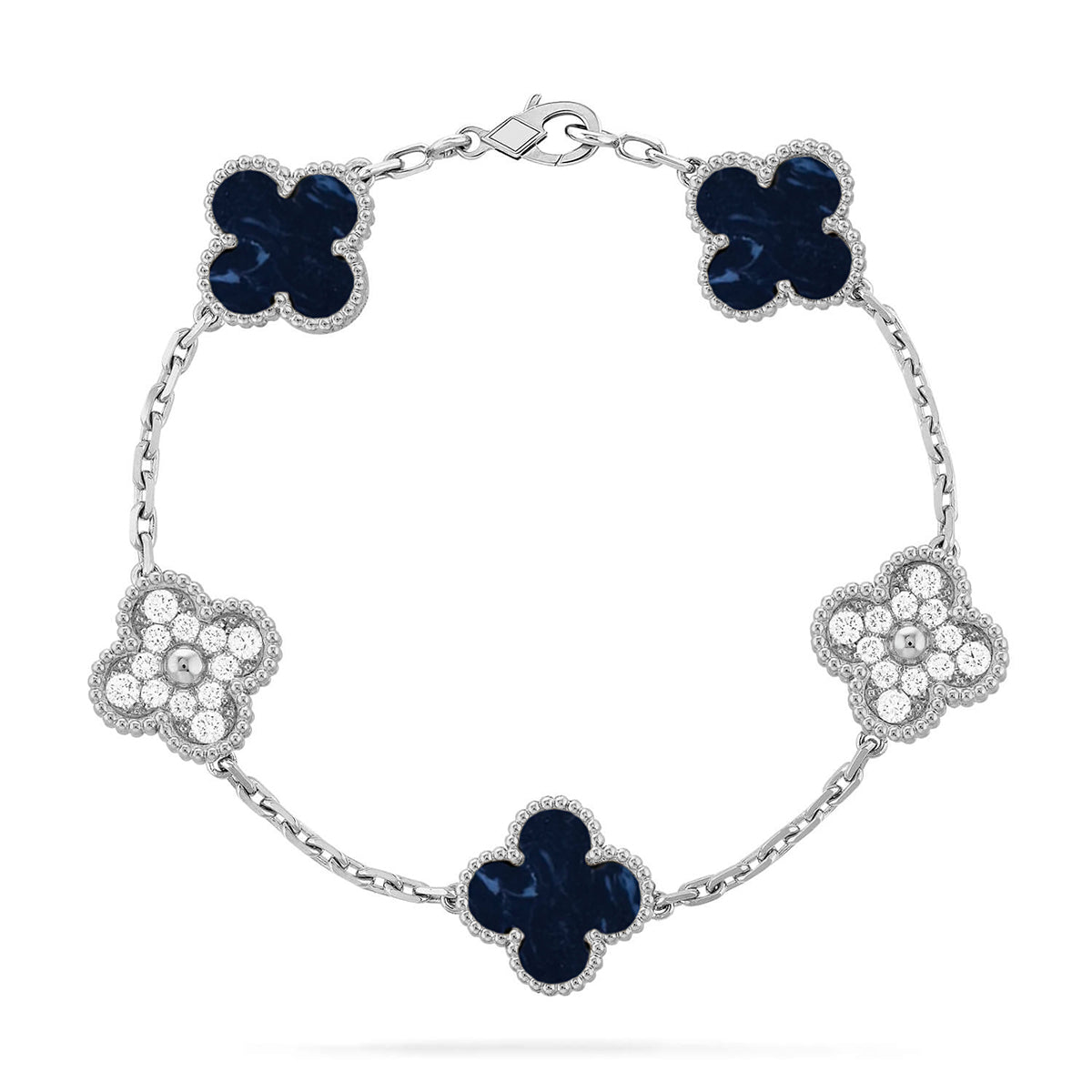[CiCi]CLOVER 5 MOTIF PIETERSITE BRACELET COLLECTION