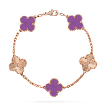 [CiCi] CLOVER 5 MOTIF VIOLET ARMBAND KOLLEKTION