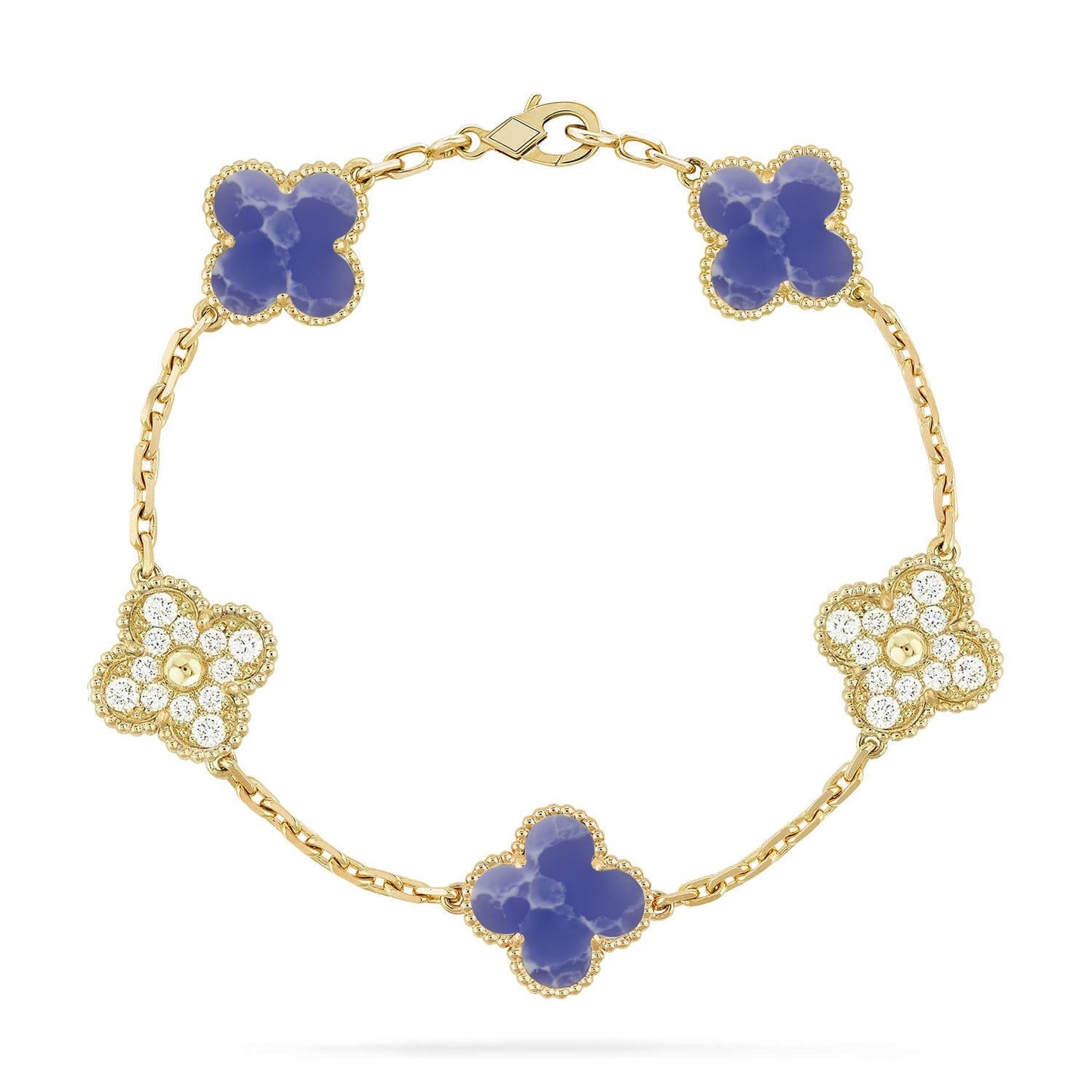 [CiCi]CLOVER 5 MOTIF BLUE VEINS BRACELET COLLECTION