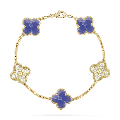 [CiCi]CLOVER 5 MOTIF BLUE VEINS BRACELET COLLECTION