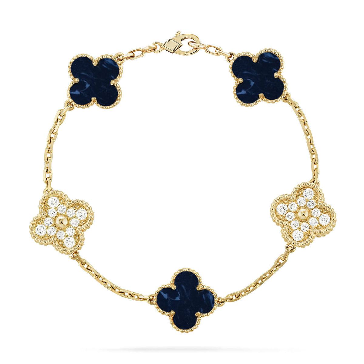 [CiCi]CLOVER 5 MOTIF PIETERSITE BRACELET COLLECTION