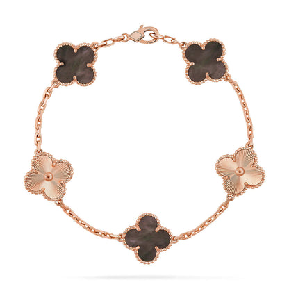 [CiCi] CLOVER 5 MOTIF GRAY MOP BRACELET COLLECTION
