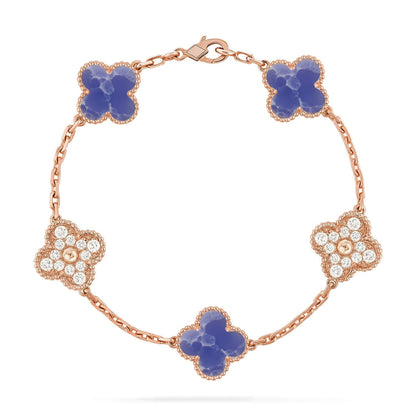 [CiCi]CLOVER 5 MOTIF BLUE VEINS BRACELET COLLECTION