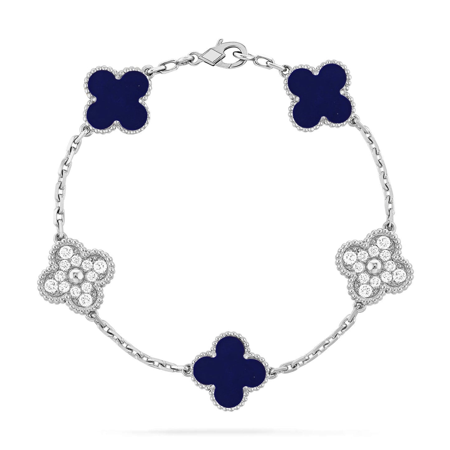 [CiCi]CLOVER 5 MOTIF LAPIS LAZULI BRACELET COLLECTION
