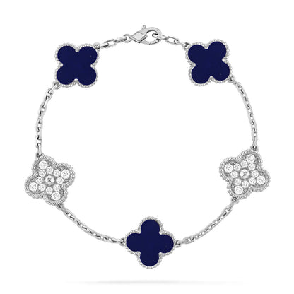 [CiCi]CLOVER 5 MOTIF LAPIS LAZULI BRACELET COLLECTION