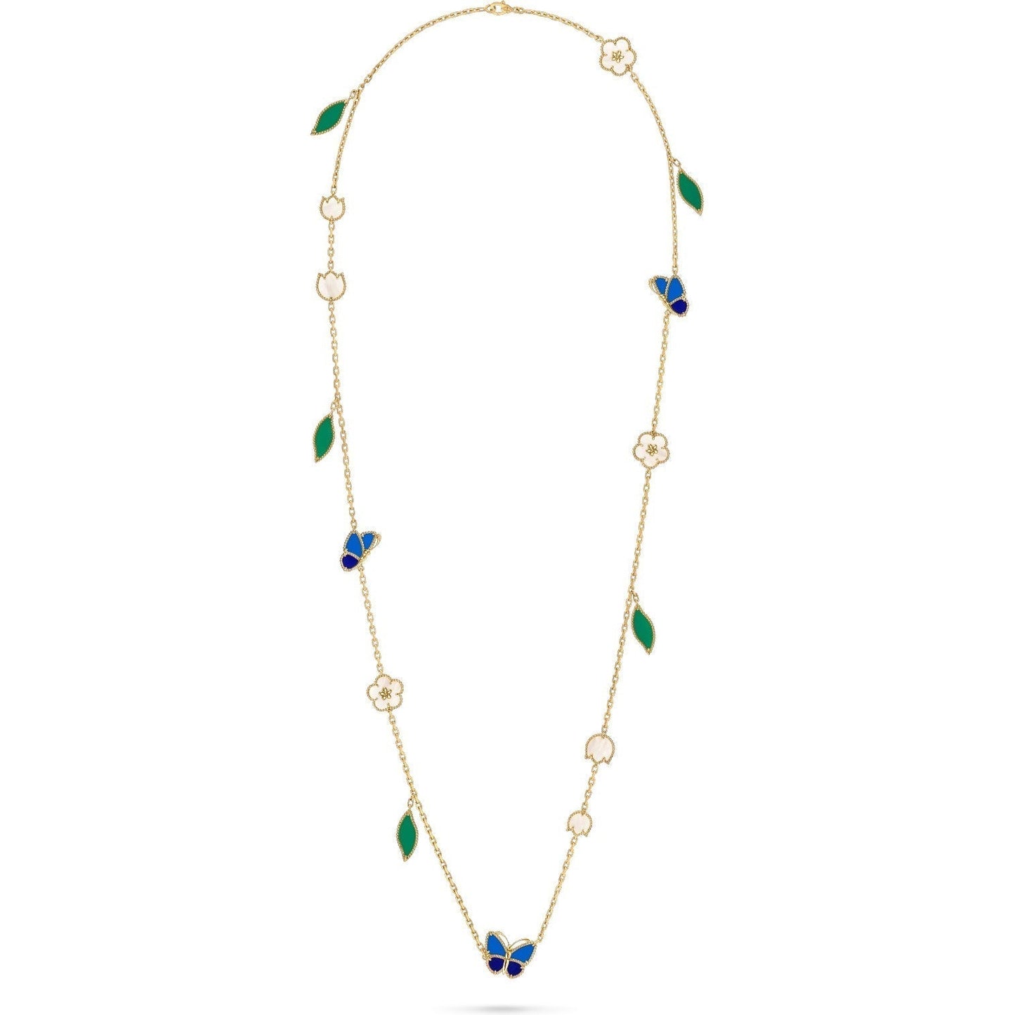 [CiCi]LUCKY SPRING BUTTERFLY 15 FLOWER NECKLACE