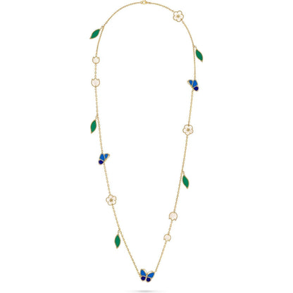 [CiCi]LUCKY SPRING BUTTERFLY 15 FLOWER NECKLACE