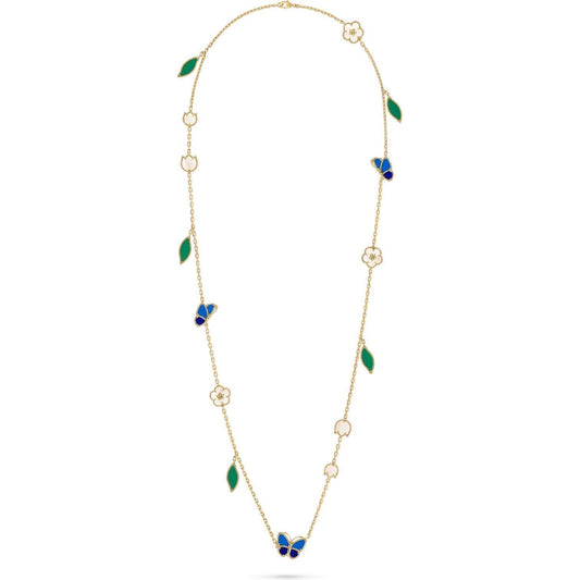 [CiCi]LUCKY SPRING BUTTERFLY 15 FLOWER NECKLACE