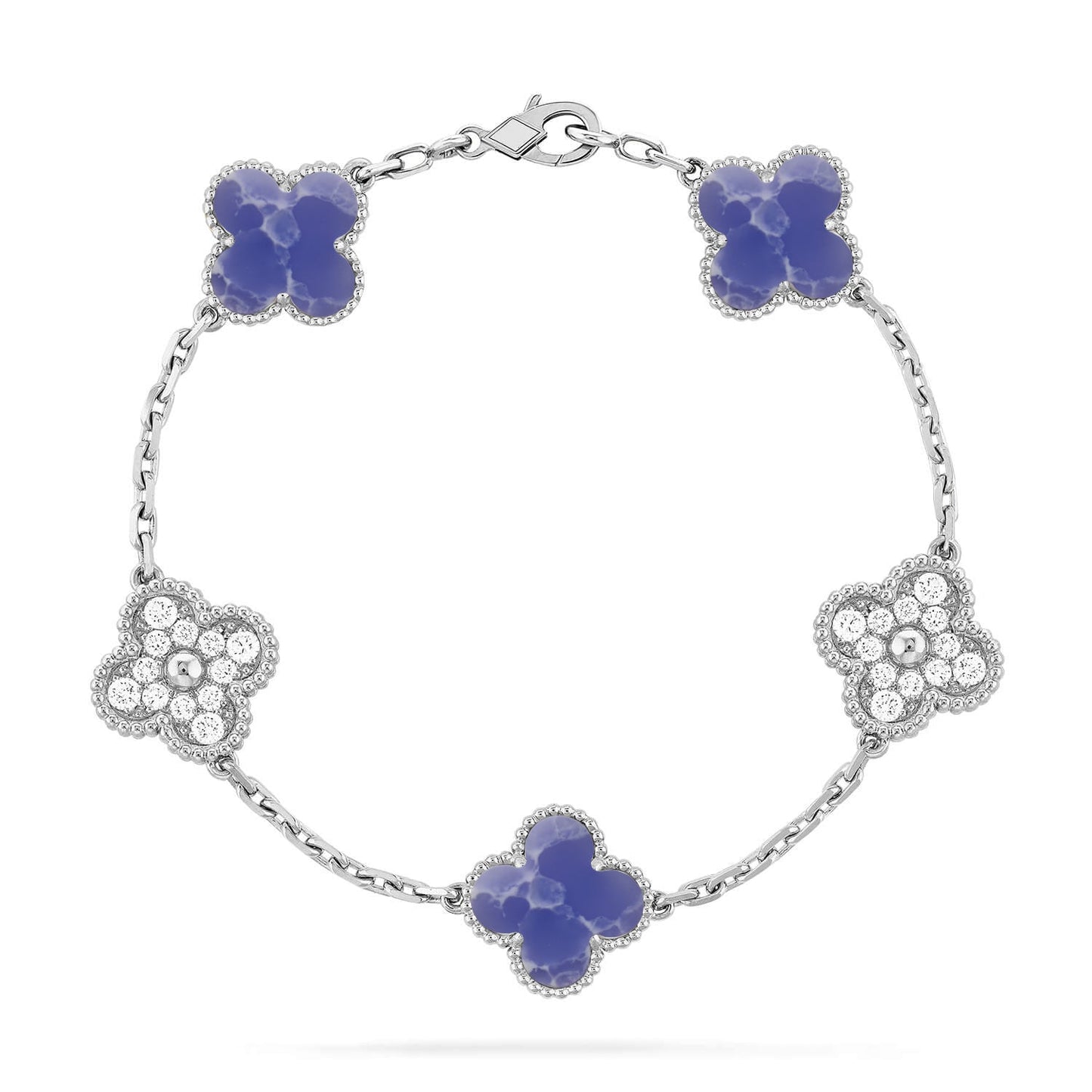 [CiCi]CLOVER 5 MOTIF BLUE VEINS BRACELET COLLECTION
