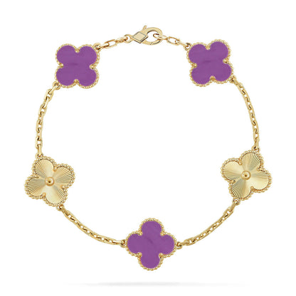 [CiCi] CLOVER 5 MOTIF VIOLET ARMBAND KOLLEKTION