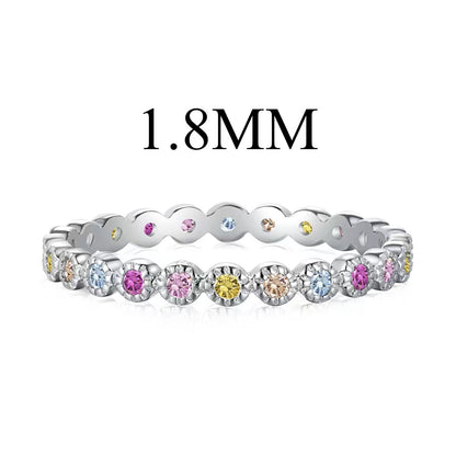 [CiCi]Unique Scintillating Round Cut Daily Ring