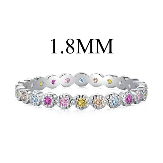[CiCi]Unique Scintillating Round Cut Daily Ring