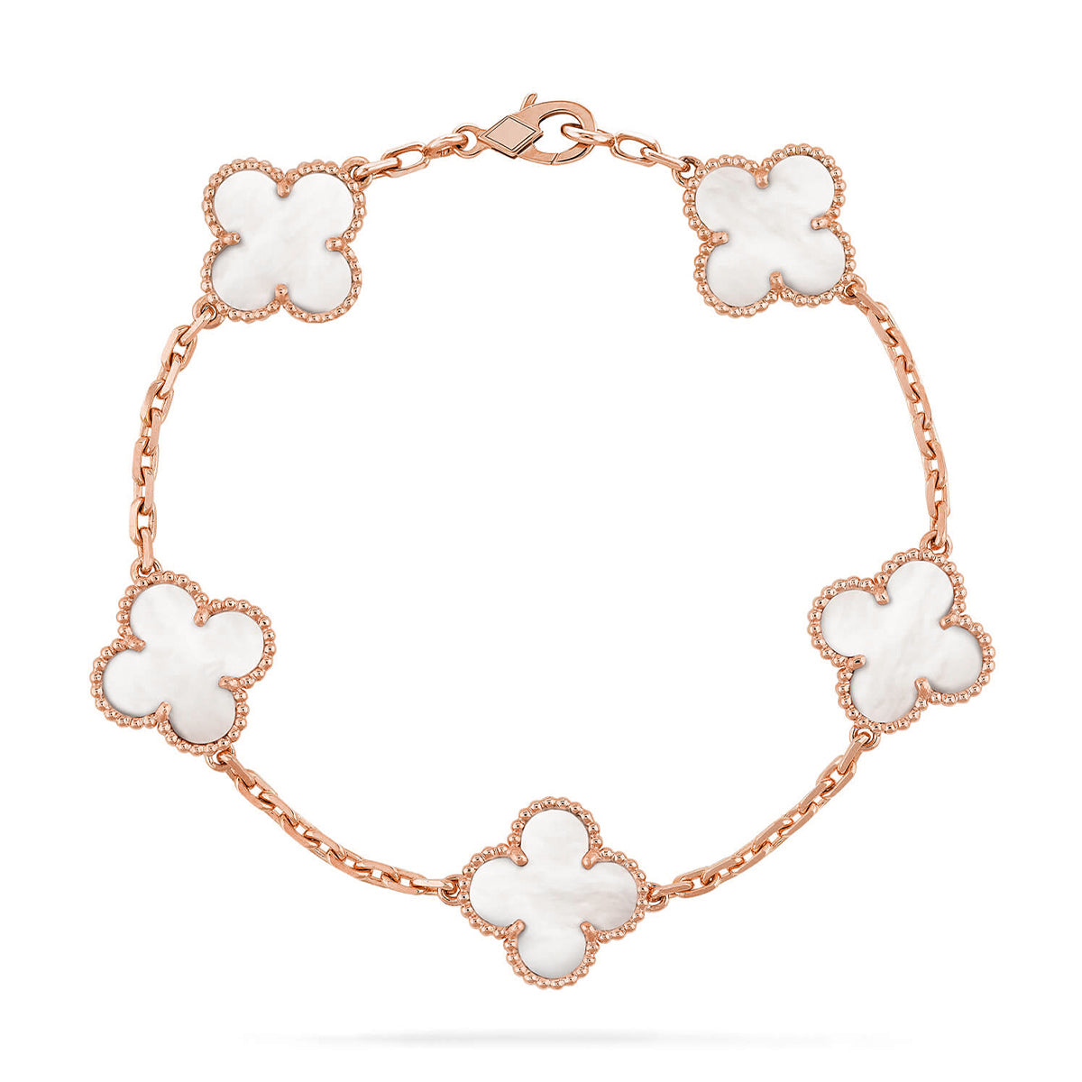 [CiCi]CLOVER WHITE PEARL MOP 5 MOTIV ARMBANDKOLLEKTION
