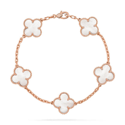 [CiCi]CLOVER WHITE PEARL MOP 5 MOTIV ARMBANDKOLLEKTION