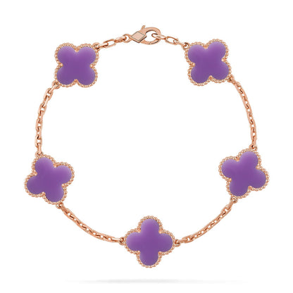 [CiCi]CLOVER 5 MOTIF LIGHT PURPLE BRACELET COLLECTION