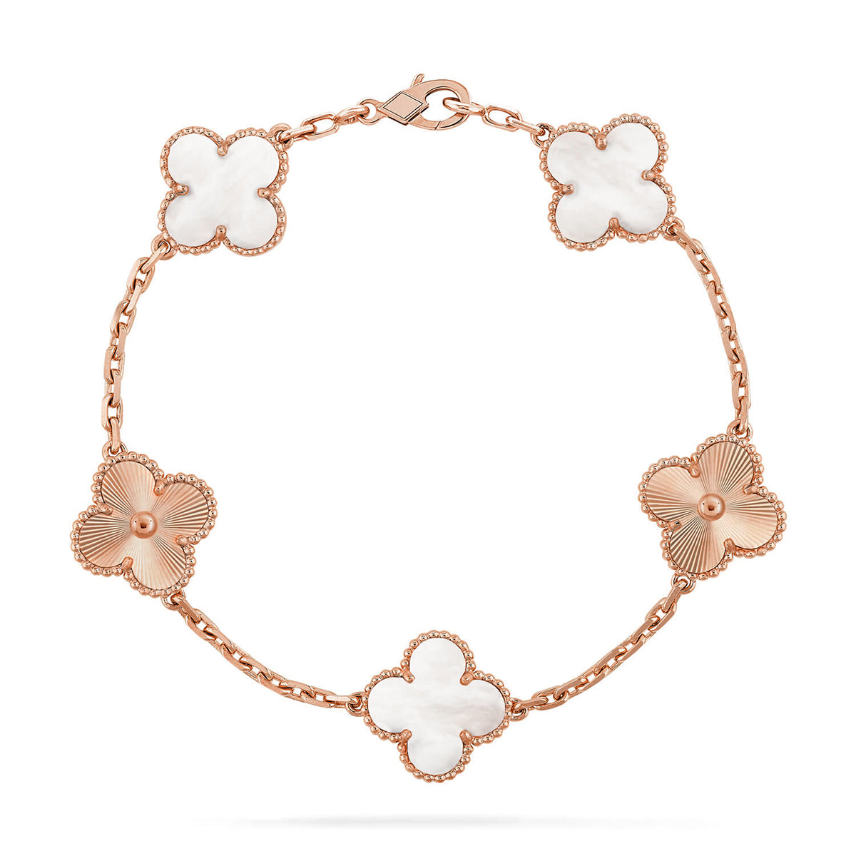 [CiCi]CLOVER WHITE PEARL MOP 5 MOTIV ARMBANDKOLLEKTION