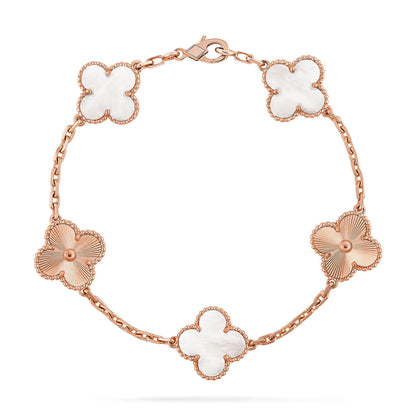 [CiCi]CLOVER WHITE PEARL MOP 5 MOTIV ARMBANDKOLLEKTION
