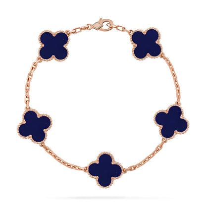 [CiCi]CLOVER 5 MOTIF LAPIS LAZULI BRACELET COLLECTION