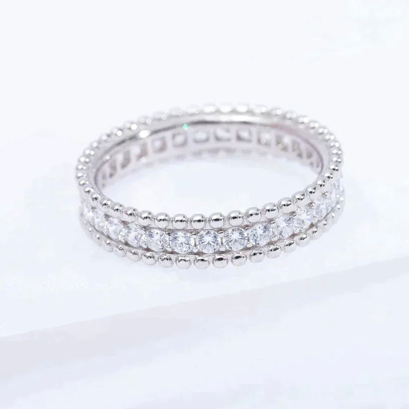 [CiCi]PERLEE DIAMOND SILVER RING