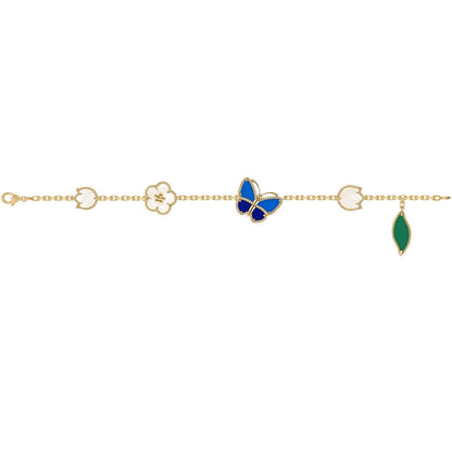 [CiCi]LUCKY SPRING BUTTERFLY 5 MOTIF BRACELET