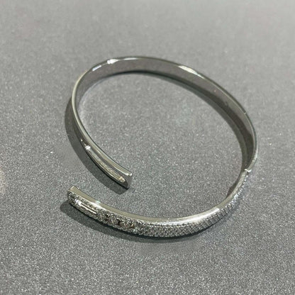 [CiCi]Move Noa Rose Gold Pavé Diamond Bangle Bracelet