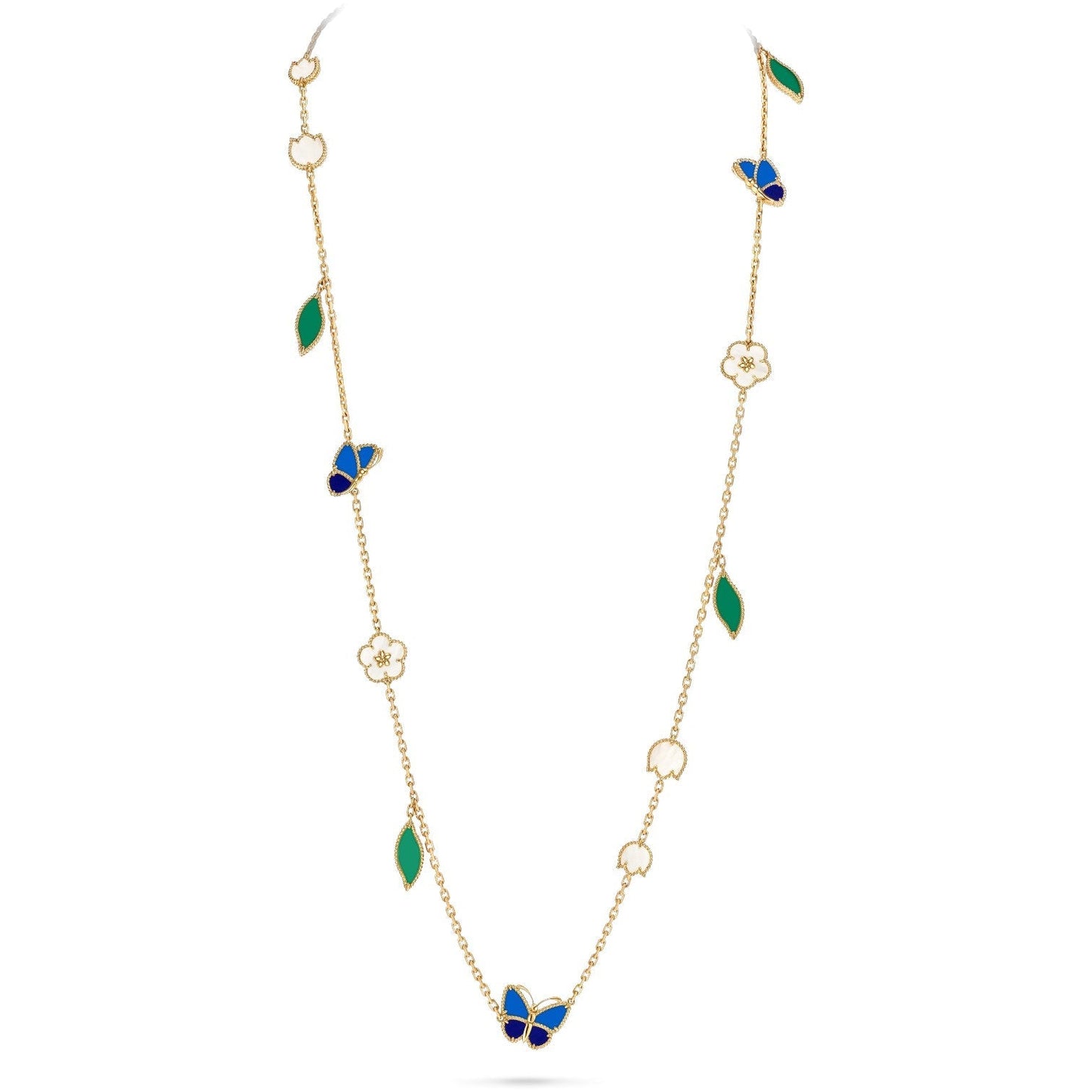 [CiCi]LUCKY SPRING BUTTERFLY 15 FLOWER NECKLACE