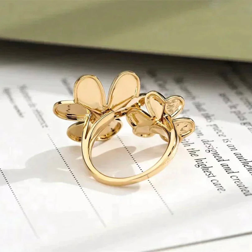 [CiCi]CLOVER COMOS GOLD DIAMOND RING