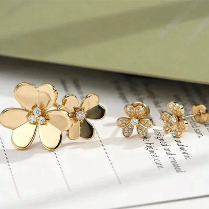 [CiCi]CLOVER COMOS GOLD DIAMOND RING