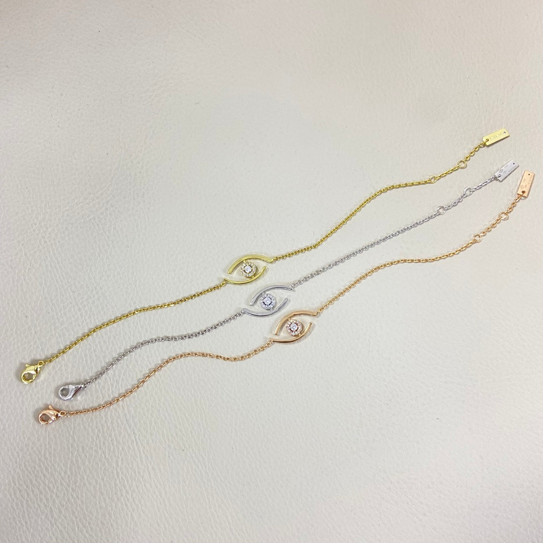 [CiCi]Lucky Eye Pave-Set Diamond Bracelet