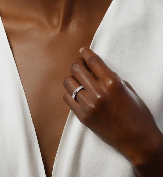 [CiCi]ALLIANCE LIENS VIDENCE PAVED DIAMOND 4MM RING