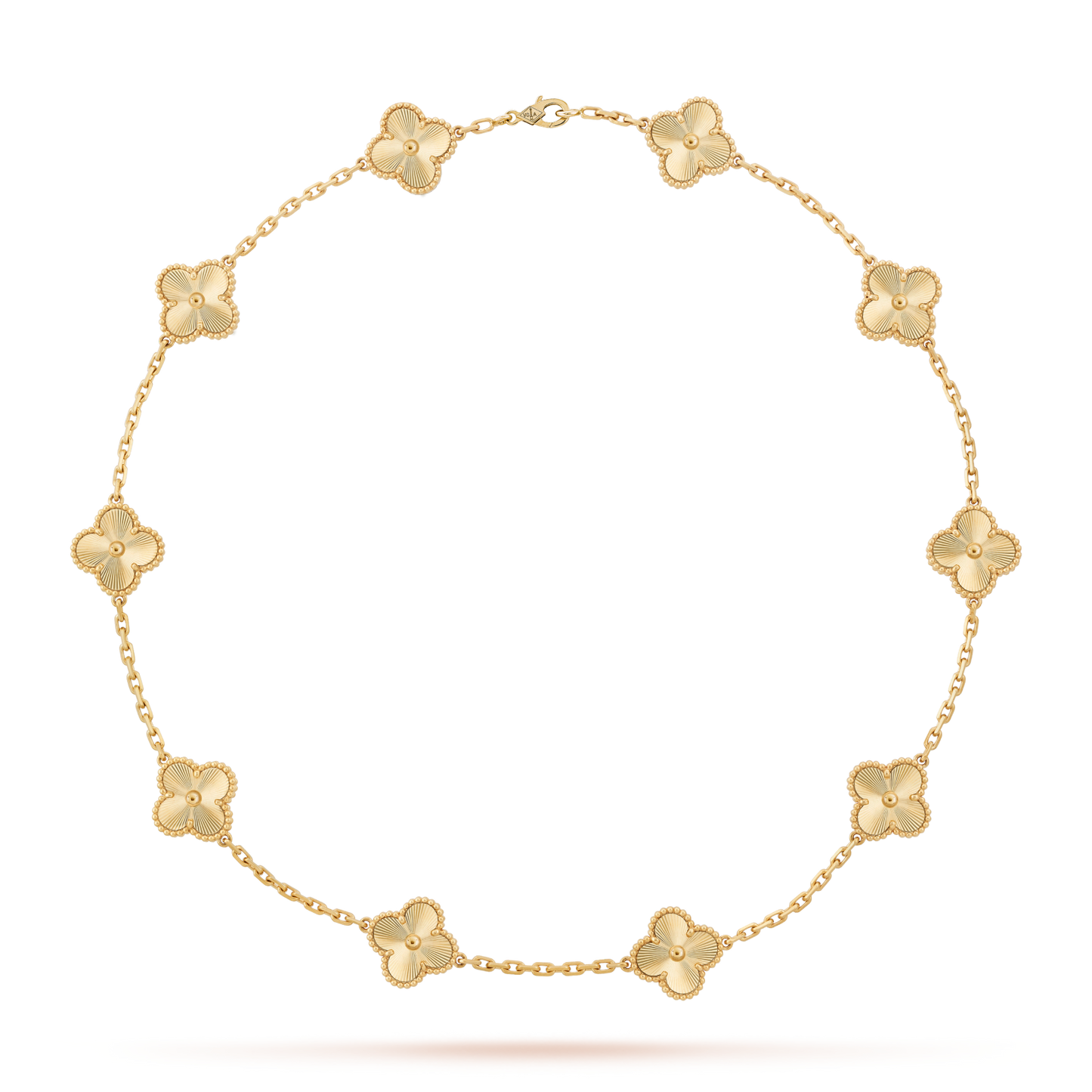 [CiCi]CLOVER 10 MOTIFS LASER NECKLACE