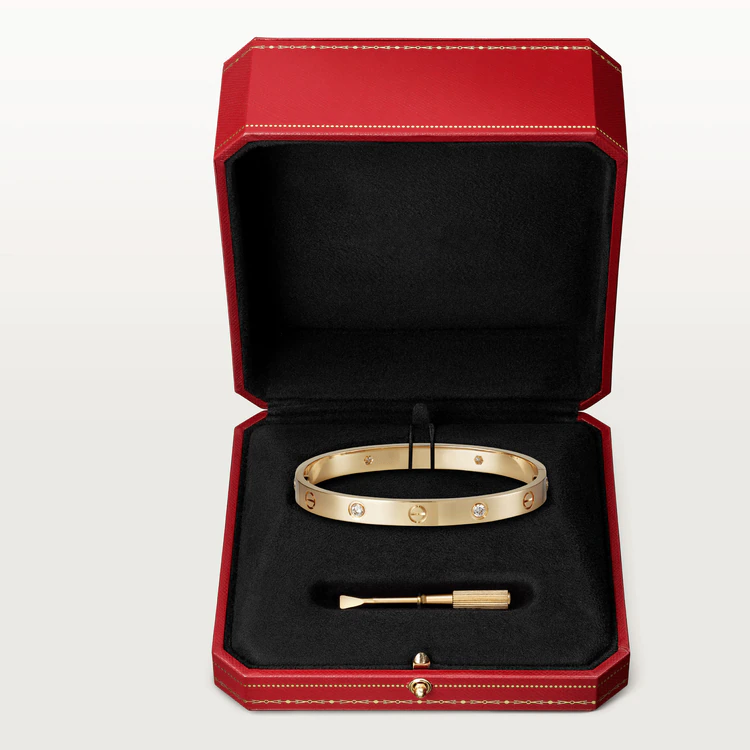 [CiCi]LOVE BRACELET 6.1MM 4 DIAMONDS