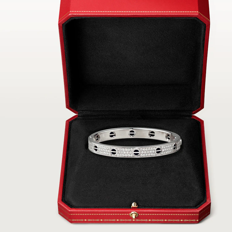 [CiCi]LOVE BRACELET 6.1MM DIAMOND-PAVED CERAMIC