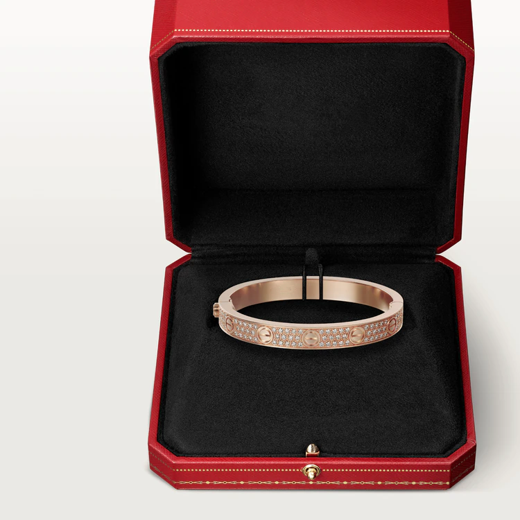 [CiCi]LOVE BRACELET 6.1MM DIAMOND-PAVED