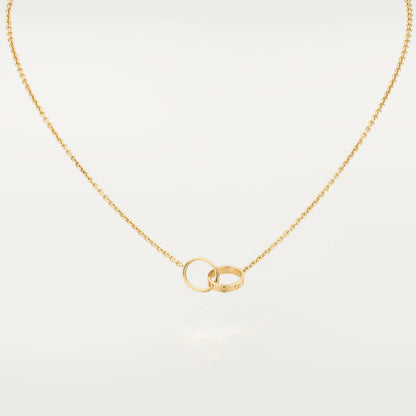 [CiCi]LIEBESKETTE DOPPELRING GOLD