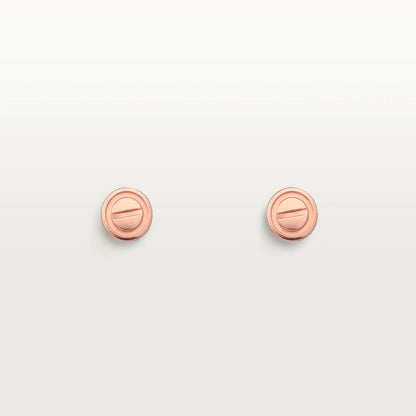 [CiCi]LOVE EARRINGS PINK GOLD 10MM
