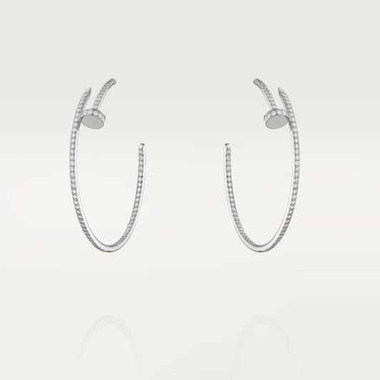 [CiCi]JUSTE EARRINGS FULL DIAMONDS 1.8MM