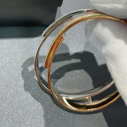 [CiCi]Move Noa Rose Gold Pavé Diamond Bangle Bracelet