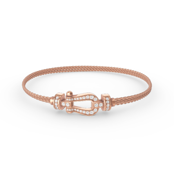 [CiCi]FORCE SMALL HORSESHOE  DIAMOND CHAIN ROPE BRACELET