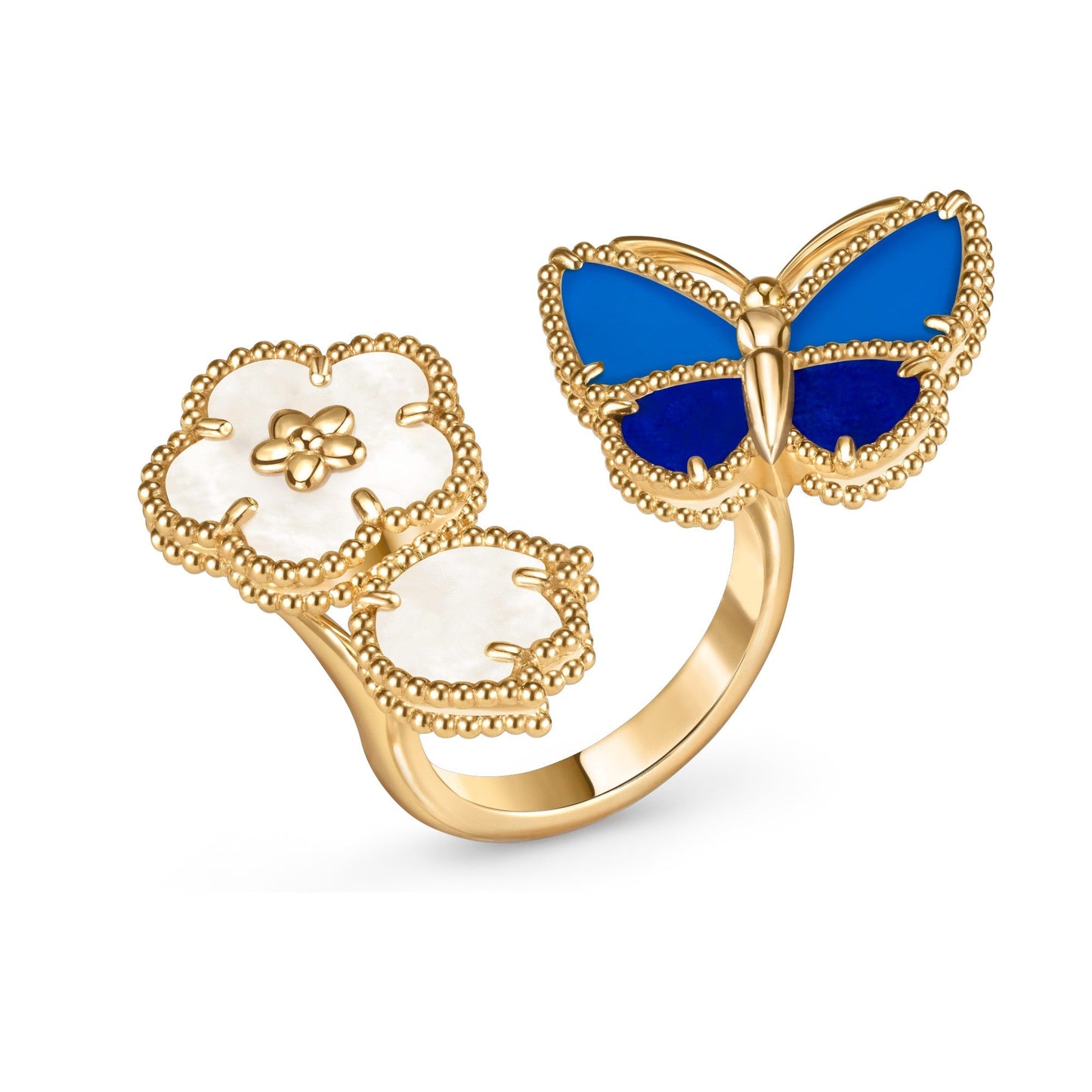 [CICI]LUCKY SPRING BUTTERFLY OPEN-FACE RINGS