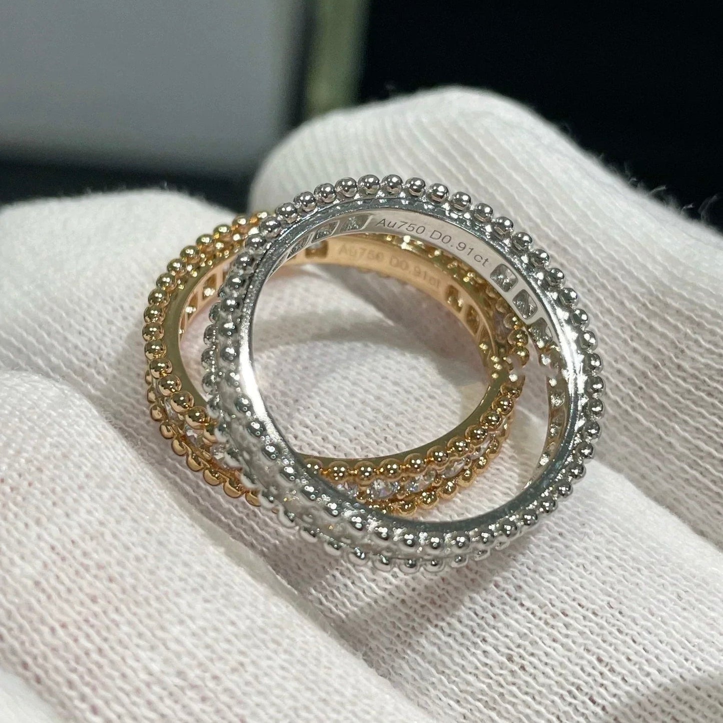 [CiCi]PERLEE DIAMOND ROSE GOLD RING