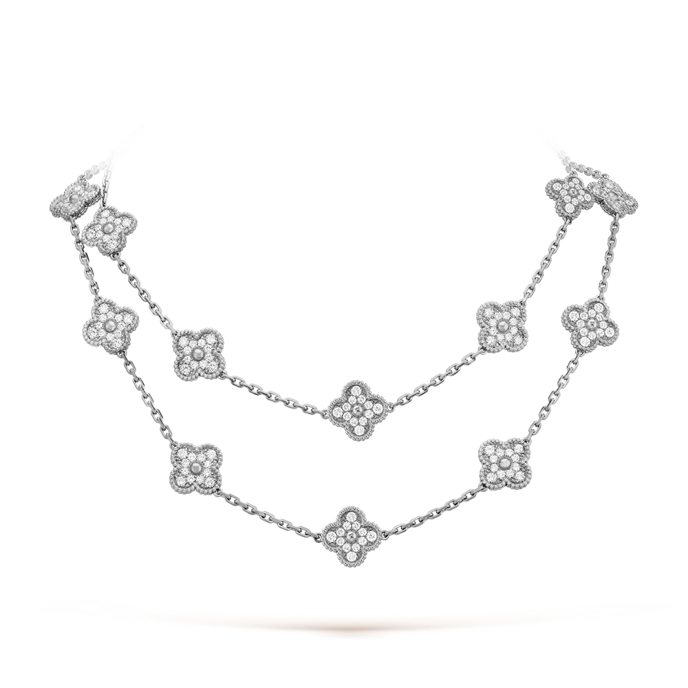 [CiCi]CLOVER 20 MOTIFS DIAMOND SILVER