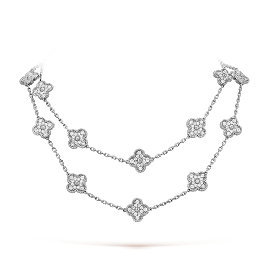 [CiCi]CLOVER 20 MOTIFS DIAMOND SILVER