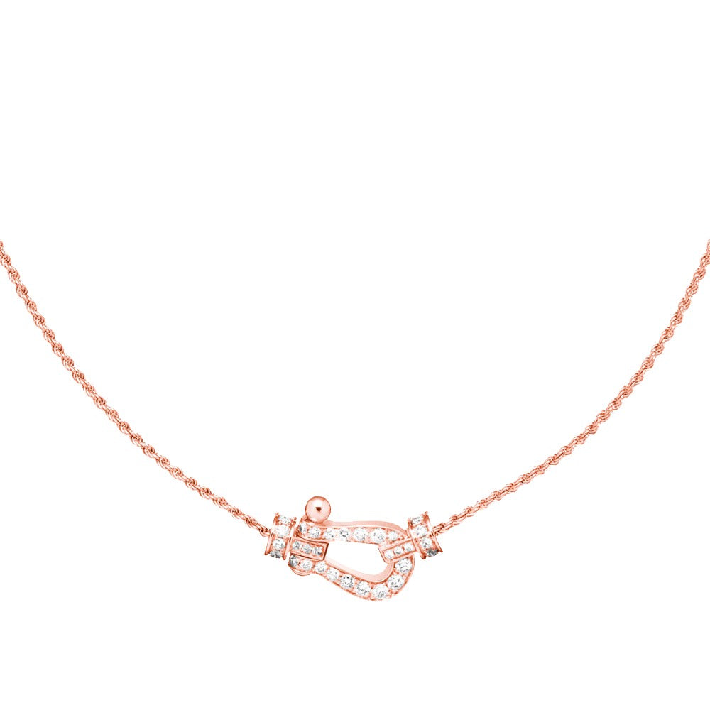 [CiCi]FORCE 10 PINK GOLD DIAMOND NECKLACE